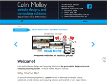 Tablet Screenshot of colinmolloy.com.au